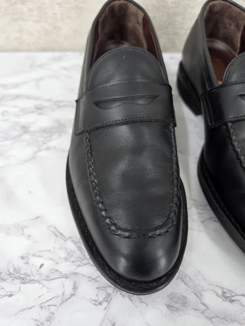 Allen Edmonds Randolph Black Leather Penny Loafers Classic Men’s Dress Shoes